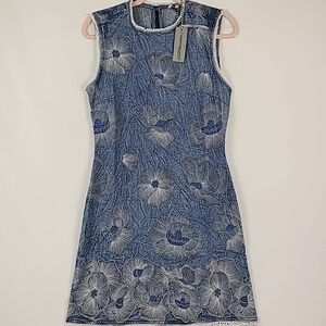 NWT Anthropologie Conditions Apply Sleeveless Adesina Tunic Denim Dress Sz XS